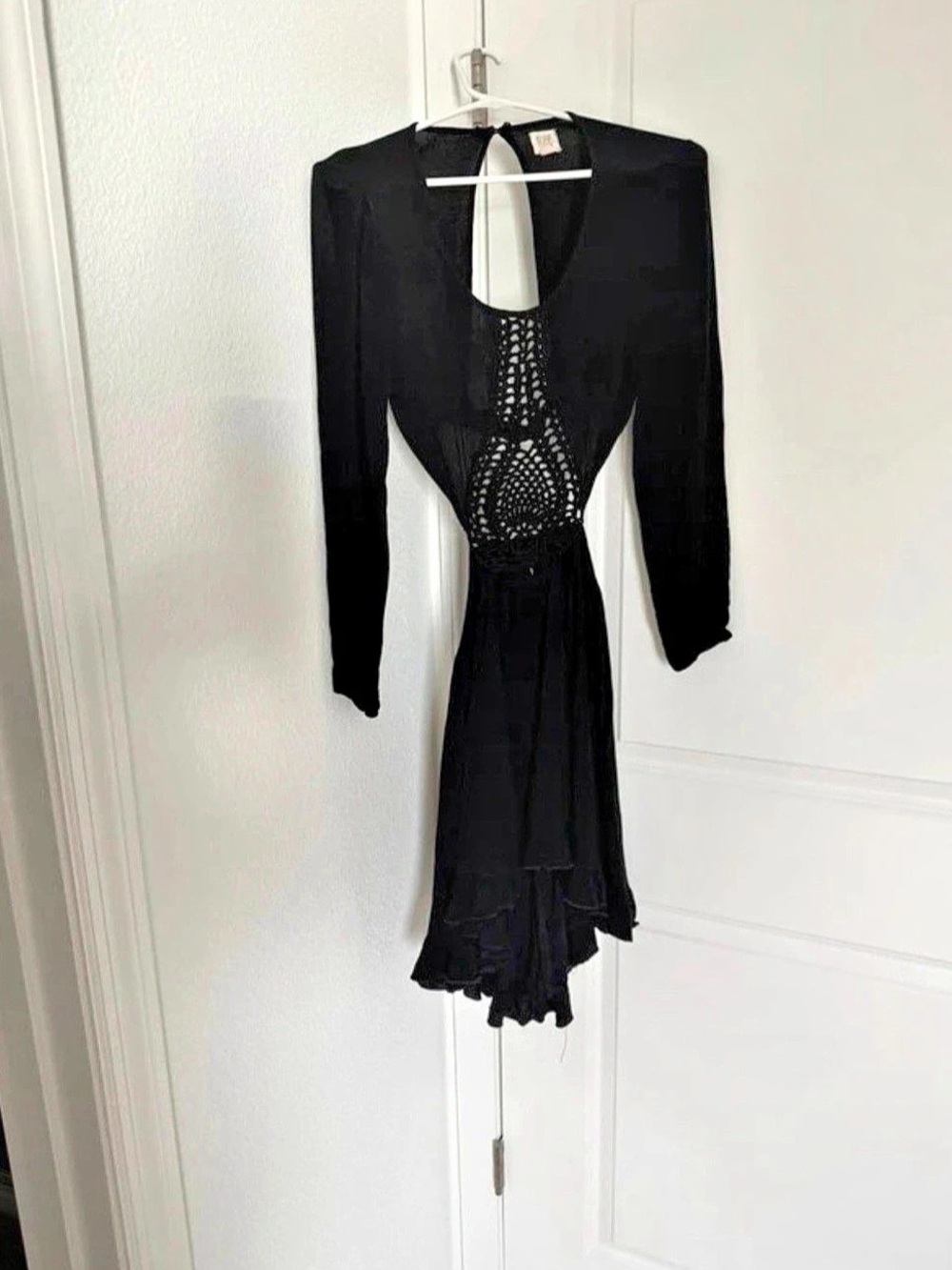 Black Long Sleeve Cutout Dress Like New